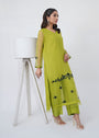 Apple green Kurta Set for Women