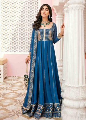 Royal blue Anarkali for Women