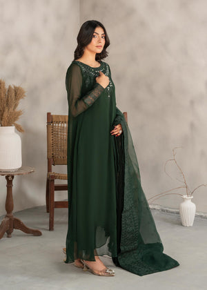 Bottle green Pishwas for Women