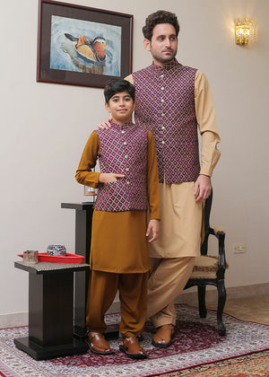 Purple Waistcoat for Boy