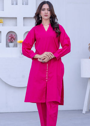 Shocking pink Kurta Set for Women