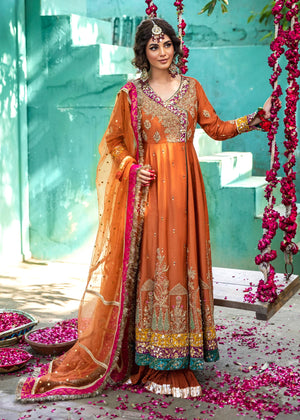 Orange Angrakha for Women