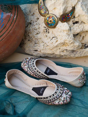 White Khussa for Women