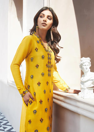 Yellow Kurta Set for Women