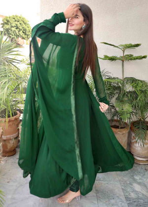 Bottle green Pishwas for Women