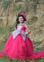 Shocking pink Frock for Girl