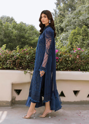Navy blue Unstitched for Women
