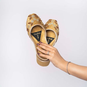 Gold Khussa for Women