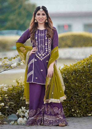 Purple Sharara for Women
