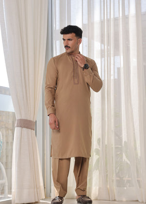 Brown Shalwar Kameez for Men