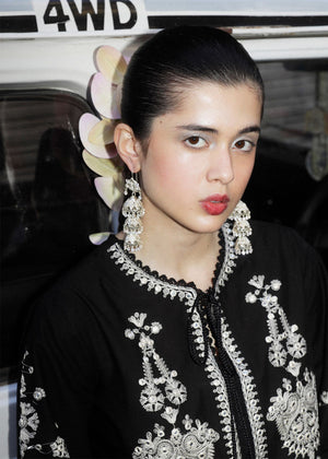 Black Kurta Set for Women