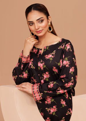 Black Kurta Set for Women