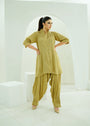 Apple green Kurta Set for Women