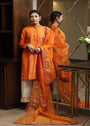 Orange Kurta Set for Women