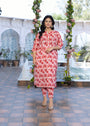 Red Kurta Set for Women