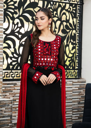 Black Kurta Set for Women