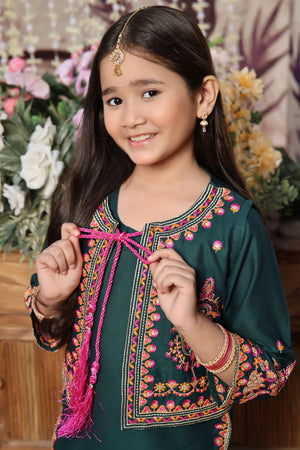 Green Gharara for Girl