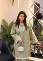 Pistachio green Kurta Set for Women
