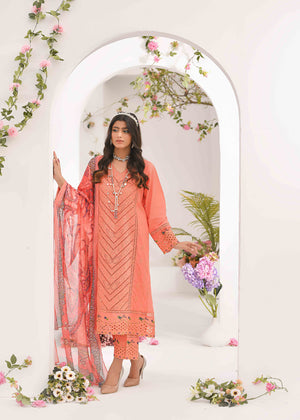 Peach pink Kurta Set for Women