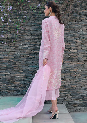 Pastel pink Kurta Set for Women