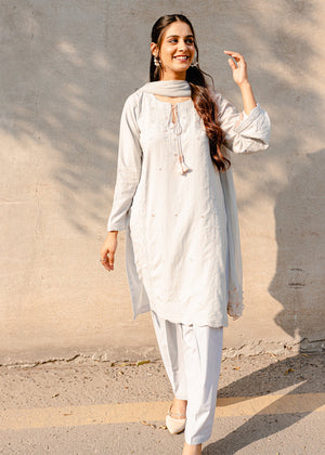 Slate grey Kurta Set for Women