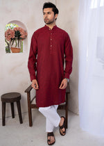 Red Kurta Set for Men