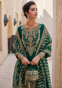 Bottle green Kurta Set for Women