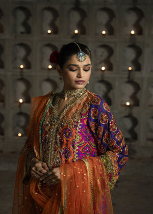 Orange Kurta Set for Women