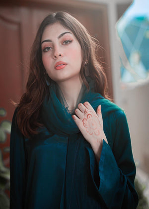 Teal Kurta Set for Women