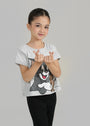Ash grey T Shirt for Girl