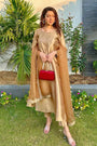Gold Kurta Set for Women