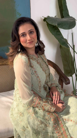 Powder blue Kurta Set for Women