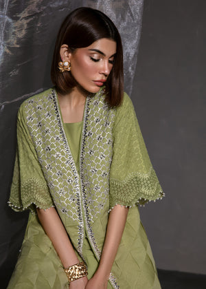 Green Kurta Set for Women