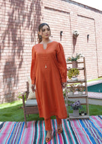 Rust orange Co Ord Sets for Women