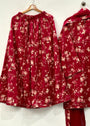 Maroon Kurta Set for Women