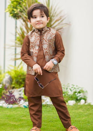 Brown Waistcoat for Boy