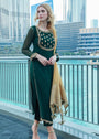 Green Kurta Set for Women