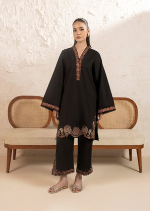 Black Kurta Set for Women