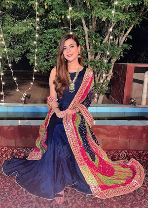 Blue Anarkali for Women