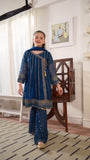 Teal Short Frock for Girl