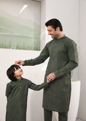 Green Kurta Set for Boy