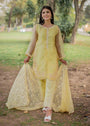Lemon yellow Kurta Set for Women