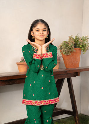 Green Gharara for Girl