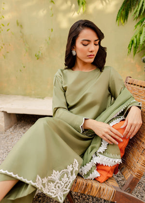 Sage green Kurta Set for Women