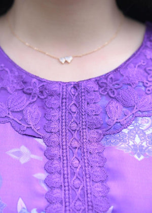 Lavender Kurta Set for Women