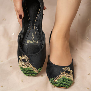Black Khussa for Women
