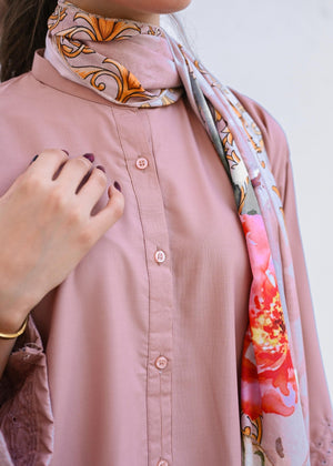 Pastel pink Kurta Set for Women