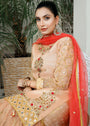 Peach pink Gharara for Women