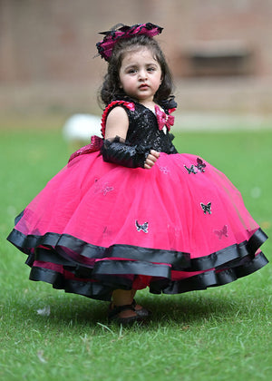 Shocking pink Frock for Girl