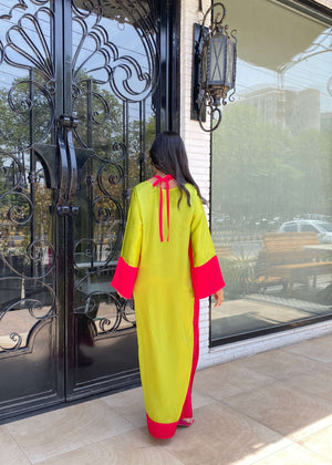Neon green Kaftan for Women